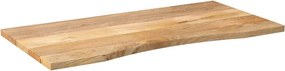 vidaXL Επιφάνεια Γραφείου Καμπύλη 110x50x2,5 εκ Μασίφ Ακατ. Μάνγκο