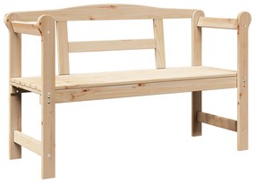 vidaXL πάγκος εξωτερικού χώρου  119x76x44 εκ. από μασίφ ξύλο πεύκου