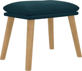 vidaXL Υποπόδιο Μπλε 45x29,5x35 εκ. Βελούδινο