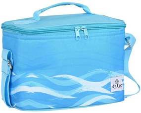 Ισοθερμική Τσάντα Tranquil Tides 00-23355 22x15x16cm 5lt White-Blue Estia Πολυέστερ