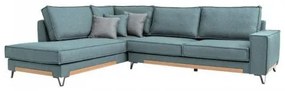 ΚΑΝΑΠΕΣ Fylliana Loftio ΑΡΙΣΤΕΡΗ ΓΩΝΙΑ ΜΙΝΤ ΧΡΩΜΑ 280x220x95εκ 831-225-011