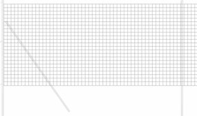 vidaXL Φράχτης Εuro Γκρι 1,4 x 10 m Σίδηρος με επικάλυψη PVC