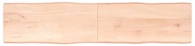 vidaXL Επιφάνεια Τραπεζιού 220x50x(2-4) εκ. Ακατέργαστο Μασίφ Ξύλο