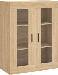 vidaXL Ντουλάπι Sonoma δρυς 69,5 x 34 x 180 εκ. από Επεξεργασμένο Ξύλο