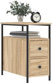 vidaXL Κομοδίνο Sonoma Δρυς 30 x 60 x 60 εκ. από Επεξεργασμένο Ξύλο
