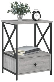 vidaXL Κομοδίνο Γκρι Sonoma 50 x 41 x 65 εκ. από Επεξεργασμένο Ξύλο