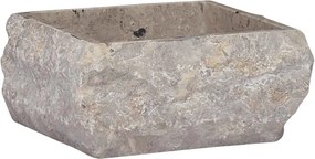 vidaXL Νιπτήρας Γκρι 30 x 30 x 13 εκ. Μαρμάρινος