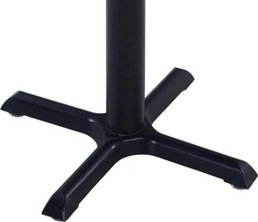 vidaXL Τραπέζι Κήπου Μαύρο 80 x 80 x 75 εκ.