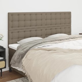 vidaXL Κεφαλάρι Κρεβατιού Μπεζ 180x5x118/128 εκ. Ύφασμα