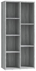 vidaXL Βιβλιοθήκη Γκρι Sonoma 50 x 25 x 106 εκ.