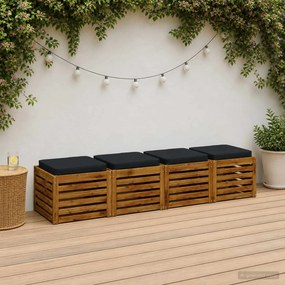 vidaXL Μαξιλάρια καθιστικού 4 κομματιών VUGHT 4 pcs 100% Πολυεστέρας