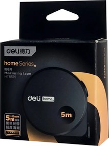 DELI μέτρο HT8519 με αυτόματη επαναφορά &amp; κλείδωμα, 19mm x 5m