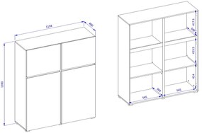 Μπουφές Orwell ψηλός-Fusiko