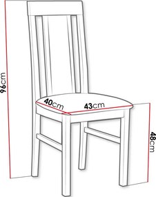 Καρέκλα Nile II - Karudi - Kafe - 43.00Χ40.00Χ96.00cm