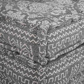 vidaXL Μοδάτος Καναπές Patchwork Ανοιχτό γκρι 70 x 70 x 36 εκ ύφασμα