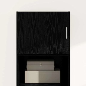 vidaXL Ντουλάπα Τοίχου Επιτοίχιο Μαύρη δρυς 50 x 42.5 x 40 εκ.