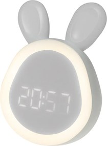 Φωτιζόμενο Ηλεκτρονικό Ξυπνητήρι Κουνελάκι Λευκό