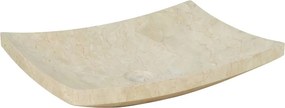 vidaXL Νιπτήρας Κρεμ 50 x 35 x 12 εκ. Μαρμάρινος