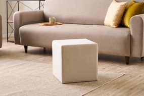 Πουφ Σκαμπό Κρέμα ASOS 40x40x40