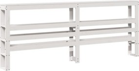 vidaXL Σκελετός Κρεβ. Χωρίς Στρώμα Λευκό 180x200 εκ Μασίφ Πεύκο