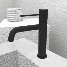 Orabella Preciosa 10355 Black Matt - Μπαταρία νιπτήρα μαύρη