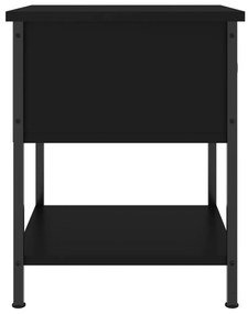 Κομοδίνo Μαύρο 34 x 35,5 x 45 εκ. από Επεξεργασμένο Ξύλο - Μαύρο