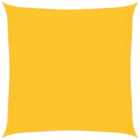 vidaXL Πανί Σκίασης Κίτρινο 2,5 x 2,5 μ. από HDPE 160 γρ./μ²