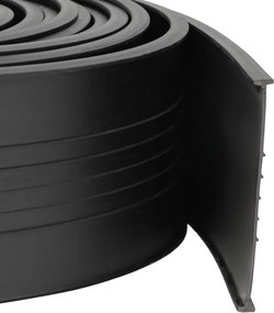 vidaXL Σφράγιση Πόρτας Γκαράζ Μαύρο 70 x 6 mm 3 μ PVC
