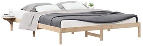 vidaXL Κρεβατοκάμαρα με Πλαϊνά Τραπέζια Φυσικό 200 x 220 cm