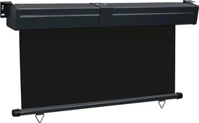 vidaXL Σκίαστρο Βεράντας Πλαϊνό Μαύρο 145 x 250 εκ.