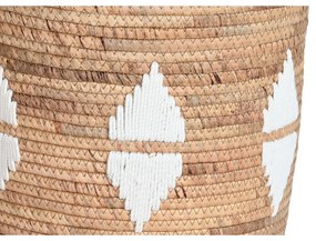 Σετ Καλαθιών DKD Home Decor Λευκό Φυσικό Σχοινί Θαλασσινό γρασίδι (3 Τεμάχια)