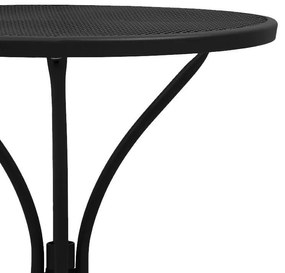 Τραπέζι 003 Fylliana Μεταλλικό Στρογγυλό Γκρί 60x60x73 εκ. 60x60x73 εκ.