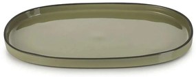 Πιάτο Ρηχό Caractere RV652762K4 35,5x21,8x2,5cm Green Espiel Πορσελάνη
