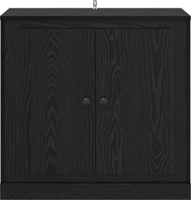 vidaXL Πλαϊνό γραφείο Μαύρη Οξυά 70 x 35,5 x 67,5 εκ.