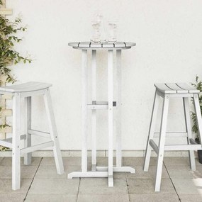 vidaXL Τραπέζι μπαρ Λευκό 55 x 55 x 107 cm Πολυαιθυλένιο