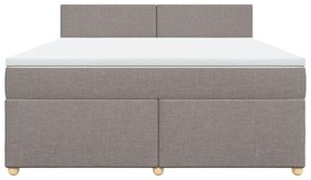 ΚΡΕΒΑΤΙ BOXSPRING ΜΕ ΣΤΡΩΜΑ TAUPE 180X200 ΕΚ. ΥΦΑΣΜΑΤΙΝΟ 3289056