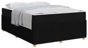vidaXL Σκελετός Κρεβατιού Άλλο Μαύρο 160 x 200 cm ύφασμα