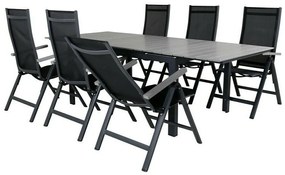 Σετ Τραπέζι και καρέκλες Dallas 689, Polyξύλο, 72 kg, Μέταλλο, Ύφασμα | Epipla1.gr