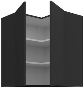 Κρεμαστό ντουλάπι γωνιακό Arianna 60x60 GN 72 2F-Μαύρο