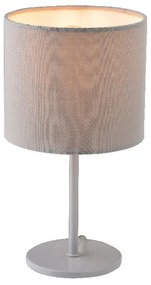 Φωτιστικό Επιτραπέζιο Table &amp; Floor Luminairies MT3000G Grey Μέταλλο,Ύφασμα