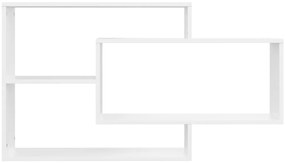 vidaXL Ραφιέρα Τοίχου Λευκή 104 x 20 x 58,5 εκ. από Επεξεργασμένο Ξύλο