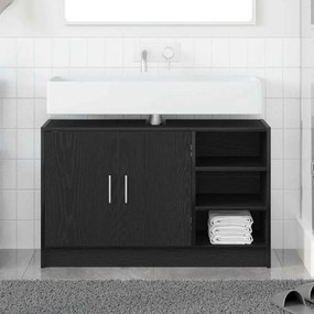 vidaXL ντουλάπι λεκάνης  Μαύρης Δρυς 90x29x55 εκ. Επεξεργασμένο Ξύλο