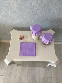 Stewehome Σετ 25 τεμαχίων υφασμάτινων καλυμμάτων βάζου με ελαστικό δέσιμο σε μοβ χρώμα Μωβ 17x17 cm