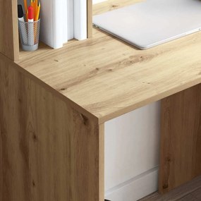 vidaXL Γραφείο artisan δρυς 91 x 50 x 149 εκ Επεξεργασμένο ξύλο