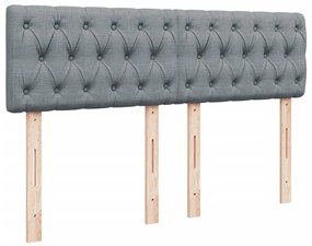 ΚΡΕΒΑΤΙ BOXSPRING ΜΕ ΣΤΡΩΜΑ ΑΝΟΙΧΤΟ ΓΚΡΙ 140X200 ΕΚ. ΥΦΑΣΜΑΤΙΝΟ 3289786