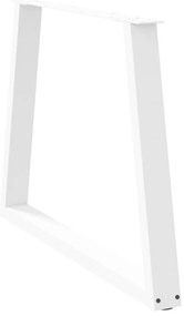 vidaXL Πόδια Τραπεζαρίας Σχήματος V 3 τεμ. Λευκά 90x(72-73,3) εκ. Ατσάλι