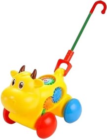 Συρόμενο παιχνίδι Αγελαδίτσα - 0516 - 117287 - Yellow