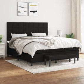 ΚΡΕΒΑΤΙ BOXSPRING ΜΕ ΣΤΡΩΜΑ ΜΑΥΡΟ 160X200 ΕΚ. ΥΦΑΣΜΑΤΙΝΟ 3136607