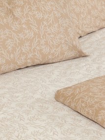 Σετ Σεντόνια Cotton Feelings 2052 Beige Διπλό με λάστιχο (150x205+30)