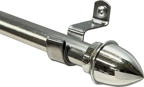 Κουρτινόξυλο Φ12mm Μονό Επεκτεινόμενο 55-85cm Με Άκρα Grace Cup Chrome 510106